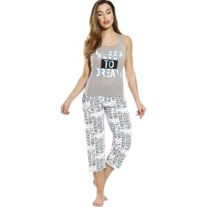Just Love 100% Cotton Capri Sets Women Sleepwear(Need to Sleep – White)