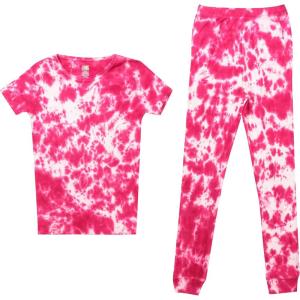 Just Love Girls Cotton Pajamas Sets(Pink – Tie Dye Short Sleeve)