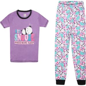 Just Love Girls Cotton Pajamas Sets(White – More Sleep Panda)