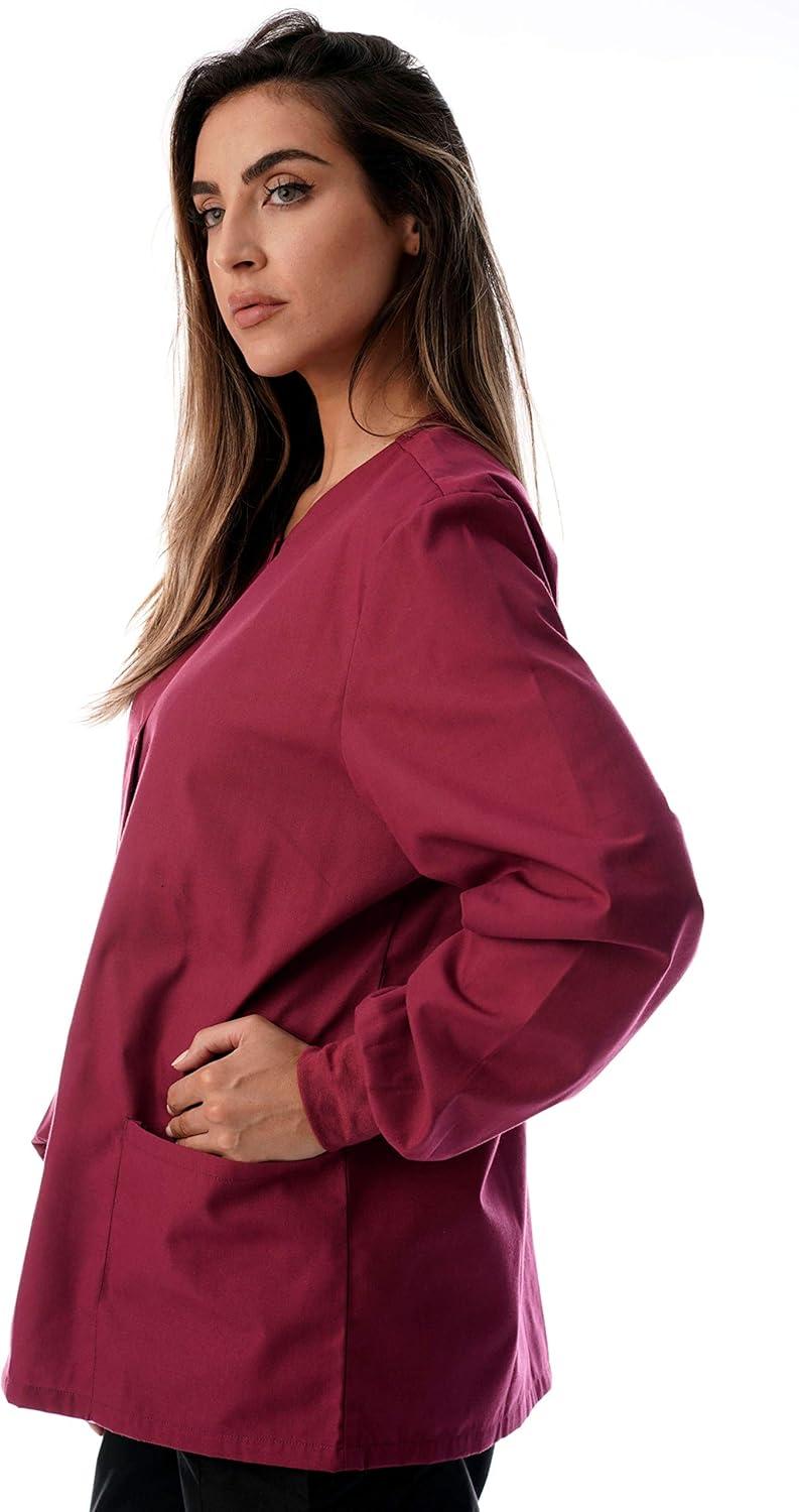 imageJust Love Womens Medical Scrubs JacketBurgundy