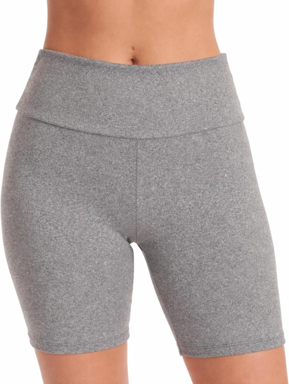 imageJust Love Womens 7 Bike Shorts Sculpting Stretch Activewear for Yoga Gym Lounge amp Everyday Athleisure StyleGrey