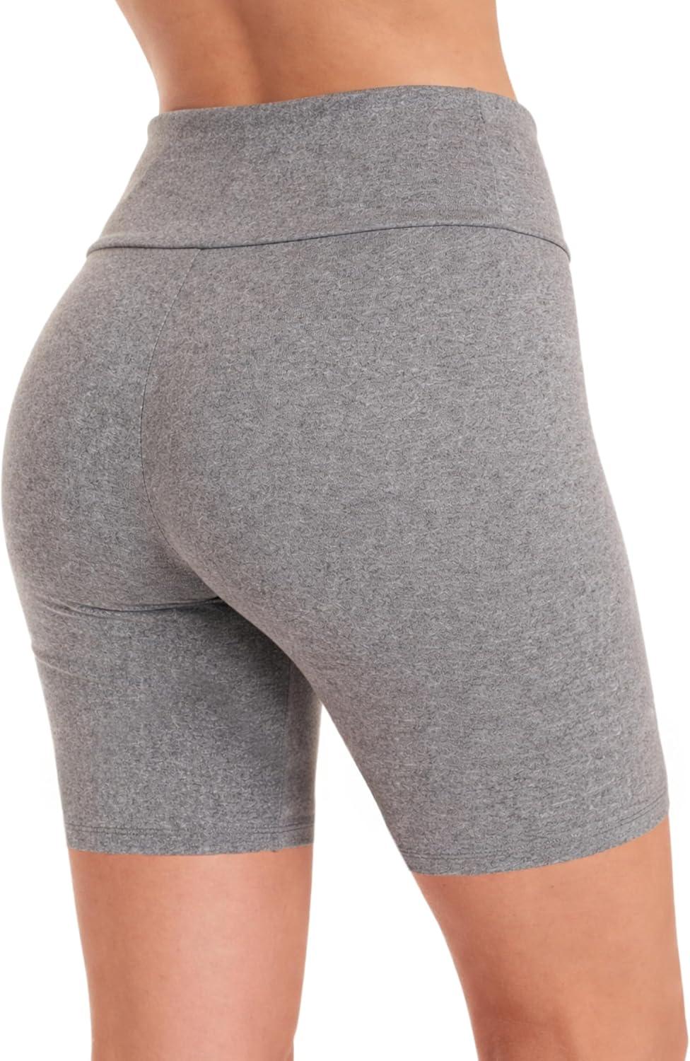 imageJust Love Womens 7 Bike Shorts Sculpting Stretch Activewear for Yoga Gym Lounge amp Everyday Athleisure StyleGrey