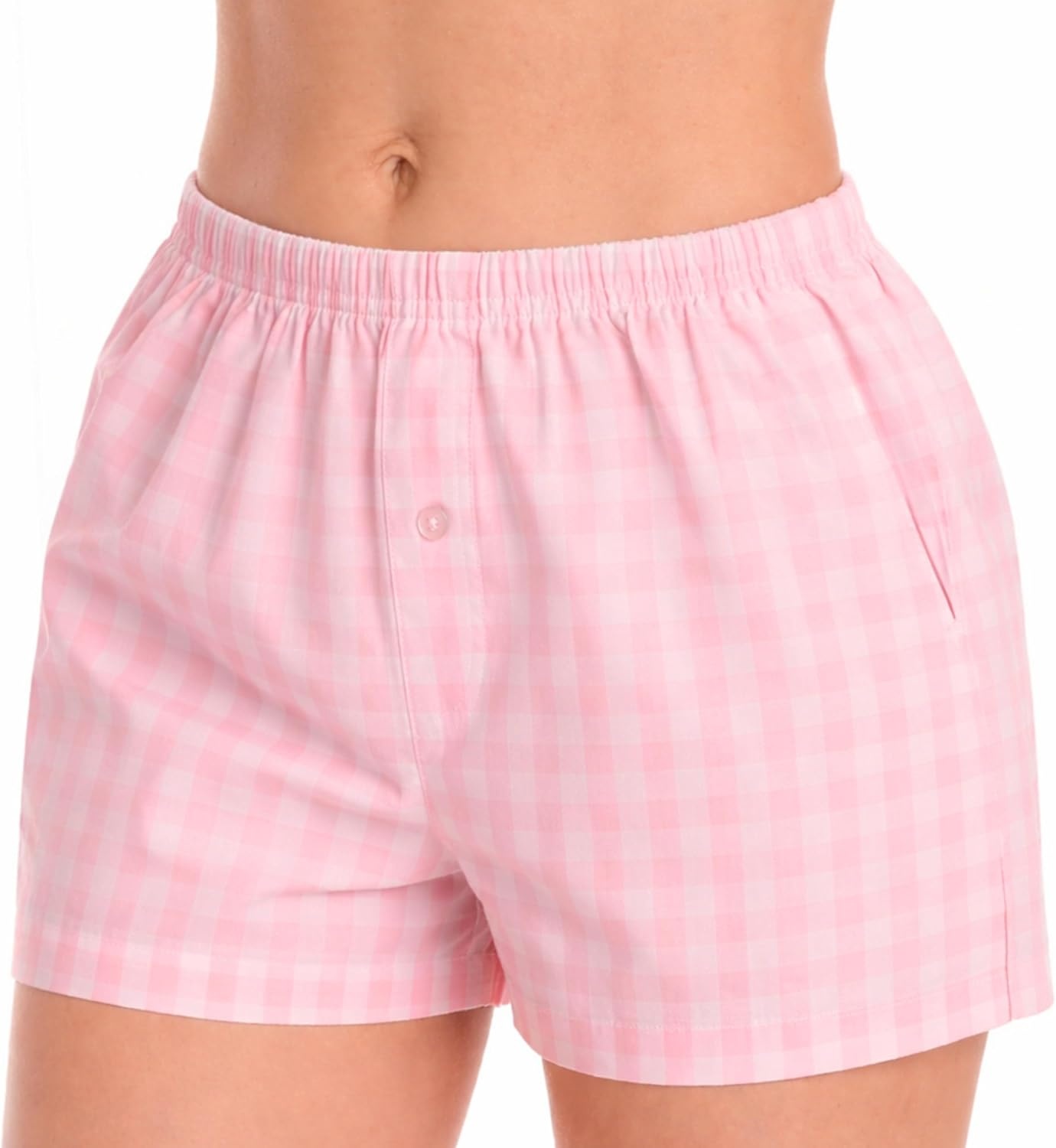 image:imageJust Love Womans Pajamas Shorts PJsGingham Check Pink
