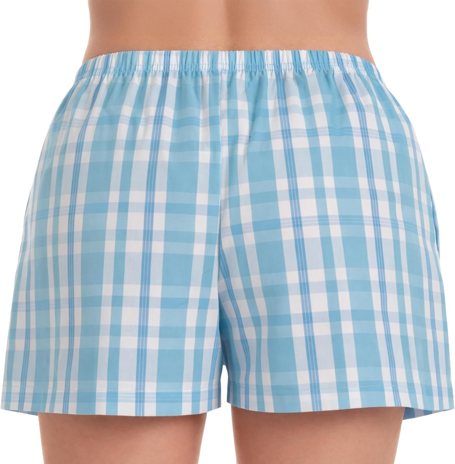 image:imageJust Love Womans Pajamas Shorts PJsPlaid Blue White