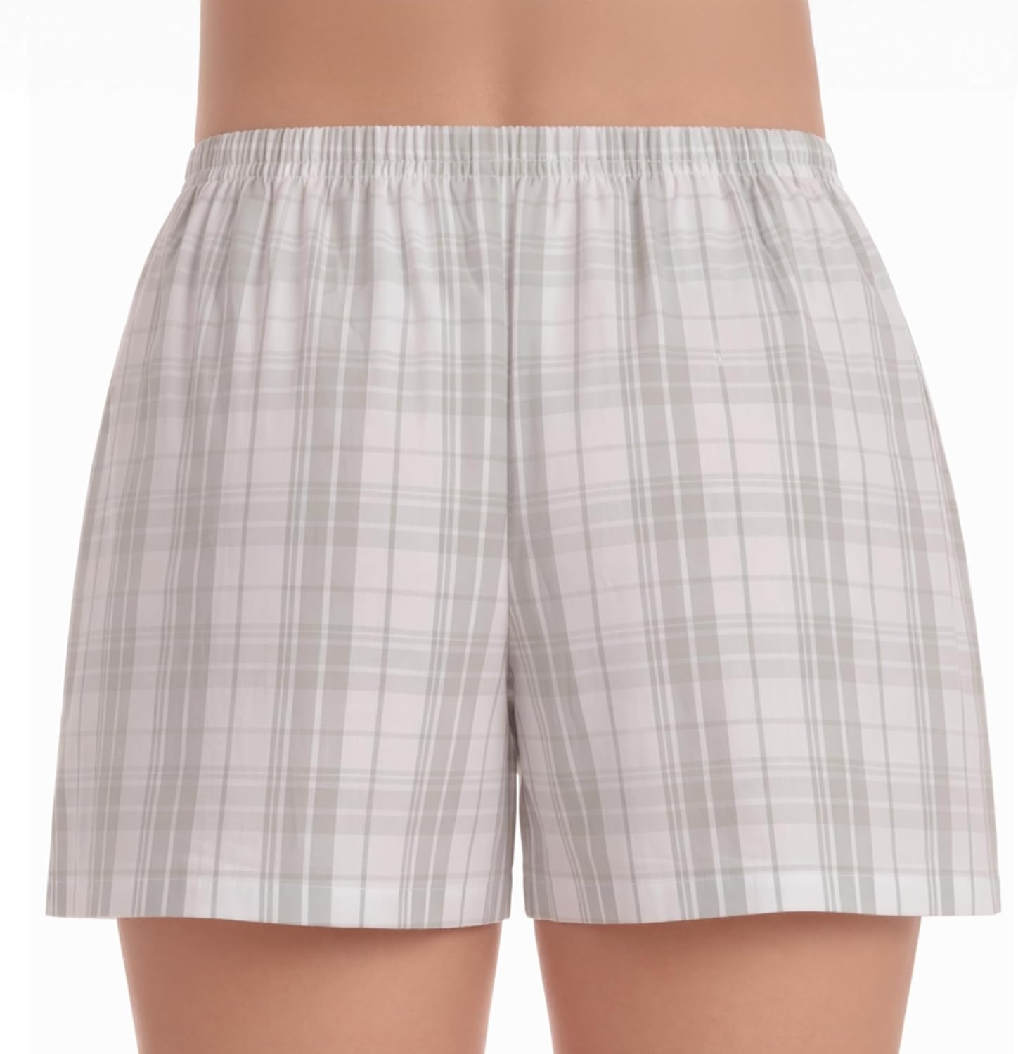 image:imageJust Love Womans Pajamas Shorts PJsPlaid Grey White