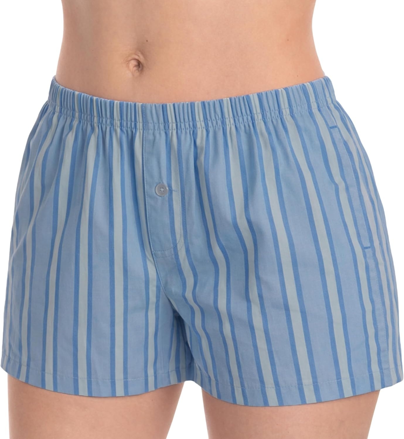 image:imageJust Love Womans Pajamas Shorts PJsStripe Tonal Blues