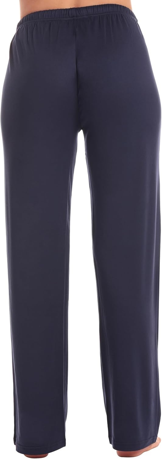 image:imageJust Love Womens Pajama Pants Soft Stretch Jersey PJ Bottoms with Two Pockets Elastic Waist and DrawstringSolid Navy