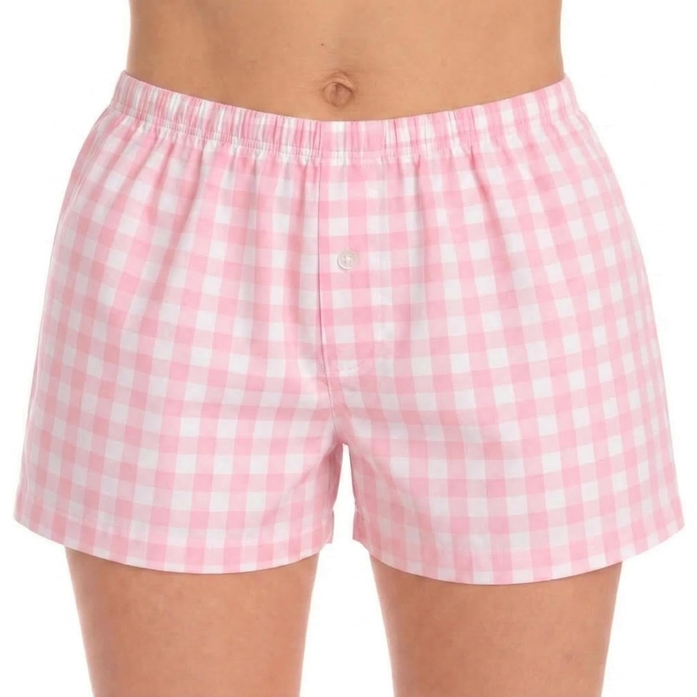 image:imageJust Love Womans Pajamas Shorts PJsGingham Check Pink