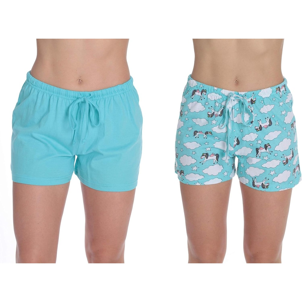 image:imageJust Love Womans ShortsUnicorns Aqua Pack of 2