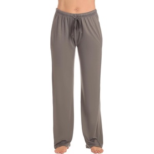 Just Love Women’s Pajama Pants, Soft Stretch Jersey PJ Bottoms with Two Pockets, Elastic Waist and Drawstring(Solid Grey)