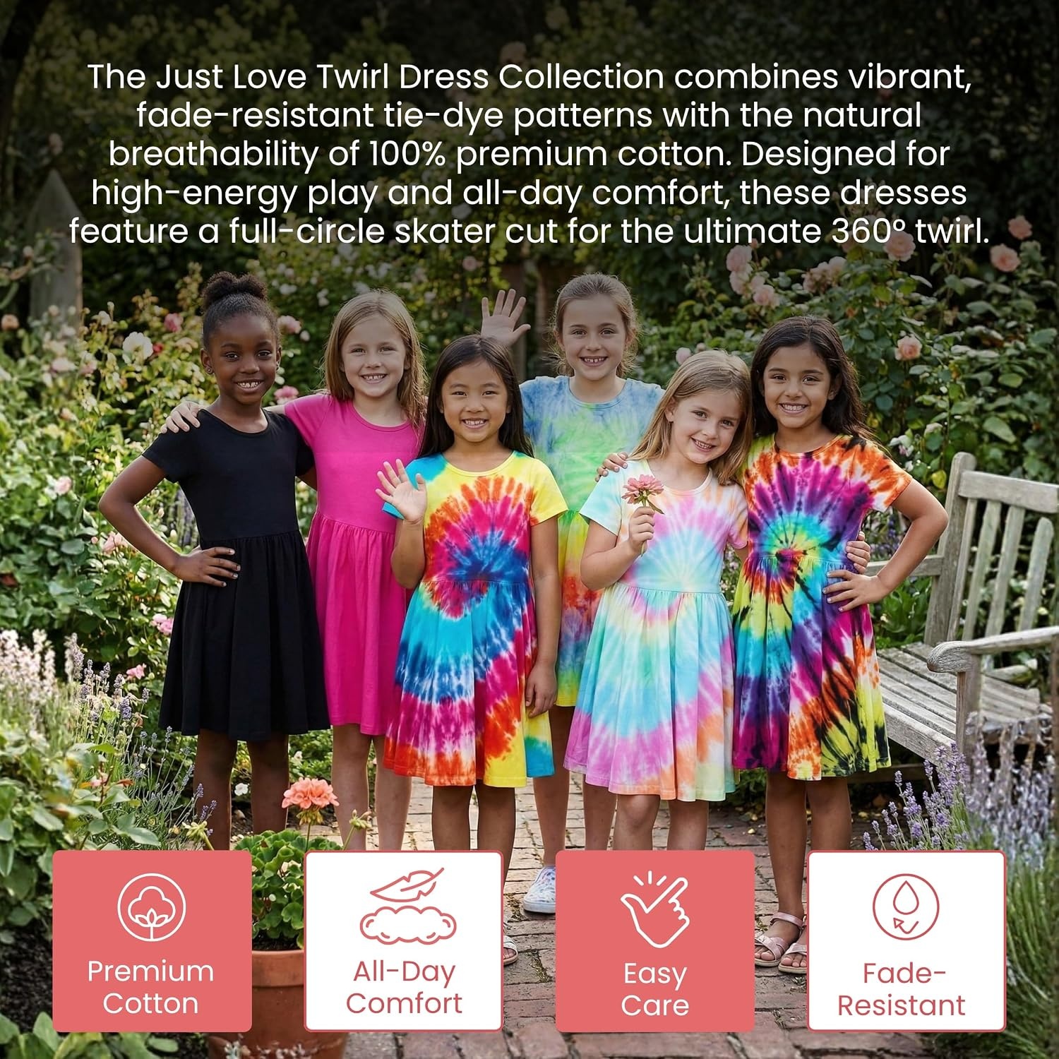 image:imageJust Love Girls Tie Dye Dresses 736101047756