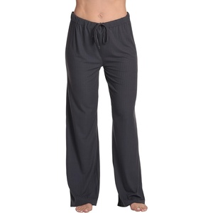 Just Love Women Pajama Pants Sleepwear Solid Pajamas(Charcoal)