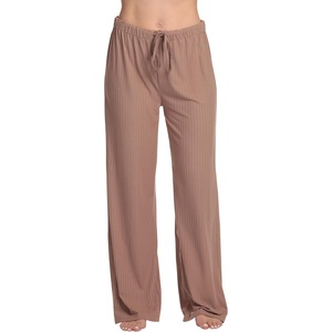 Just Love Women Pajama Pants Sleepwear Solid Pajamas(Earth)