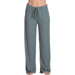 Just Love Women Pajama Pants Sleepwear Solid Pajamas(Slated Haze)