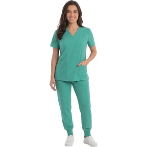 Just Love Women’s V-Neck Scrub Set(Teal Stretch Fabric)