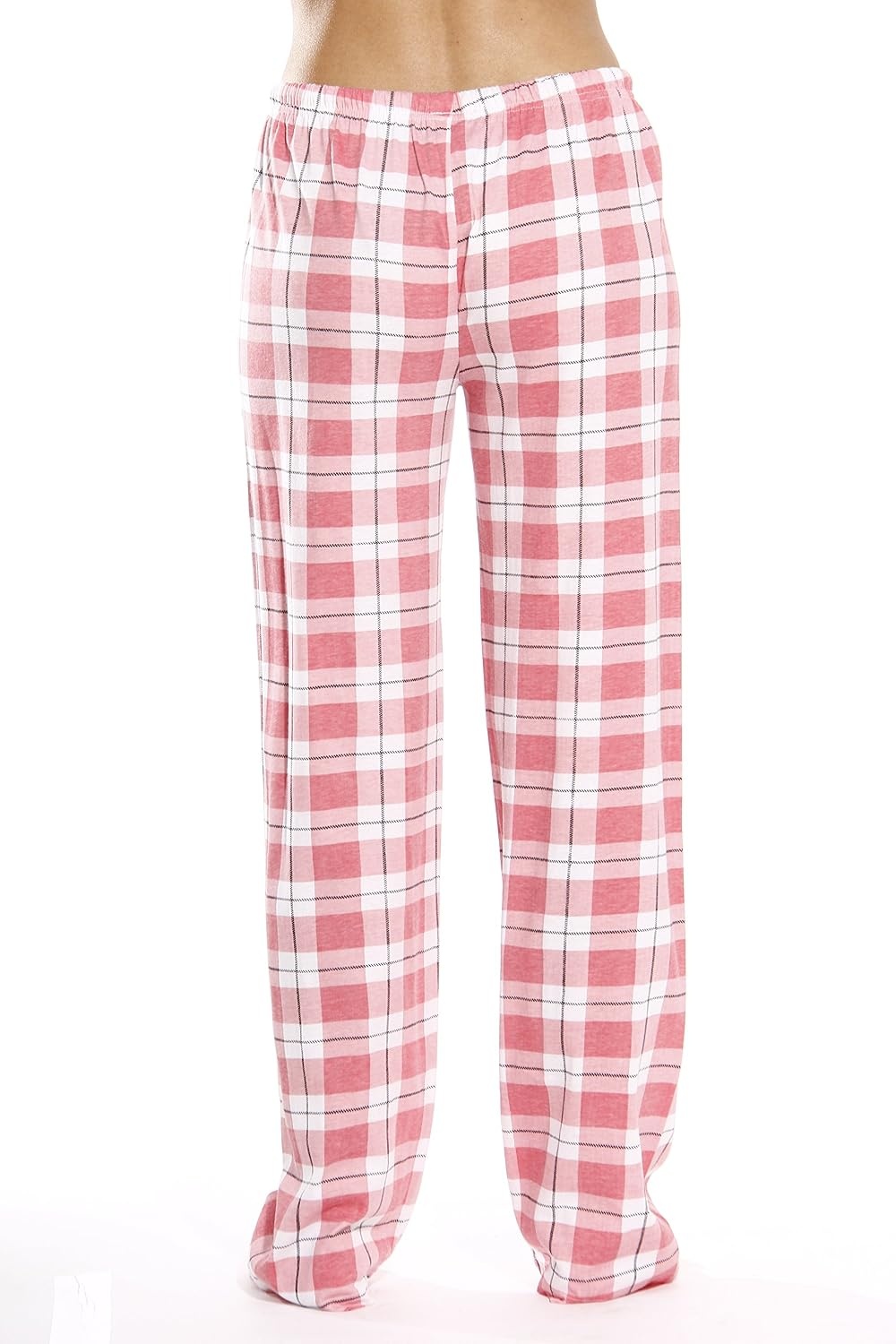 image:imageJust Love Womens 100 Cotton Plaid Pajama Pants Jersey Knit Sleep and Lounge PJ BottomsCoral Plaid