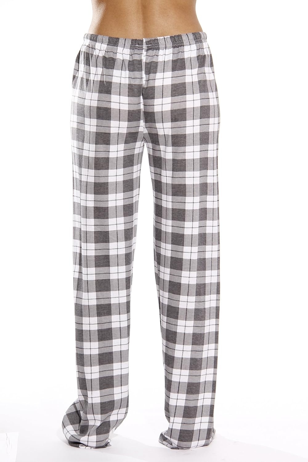 image:imageJust Love Womens 100 Cotton Plaid Pajama Pants Jersey Knit Sleep and Lounge PJ BottomsGrey Plaid