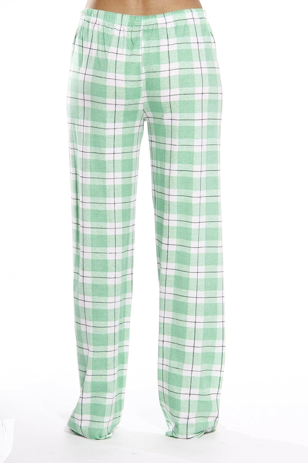 image:imageJust Love Womens 100 Cotton Plaid Pajama Pants Jersey Knit Sleep and Lounge PJ BottomsMint Plaid