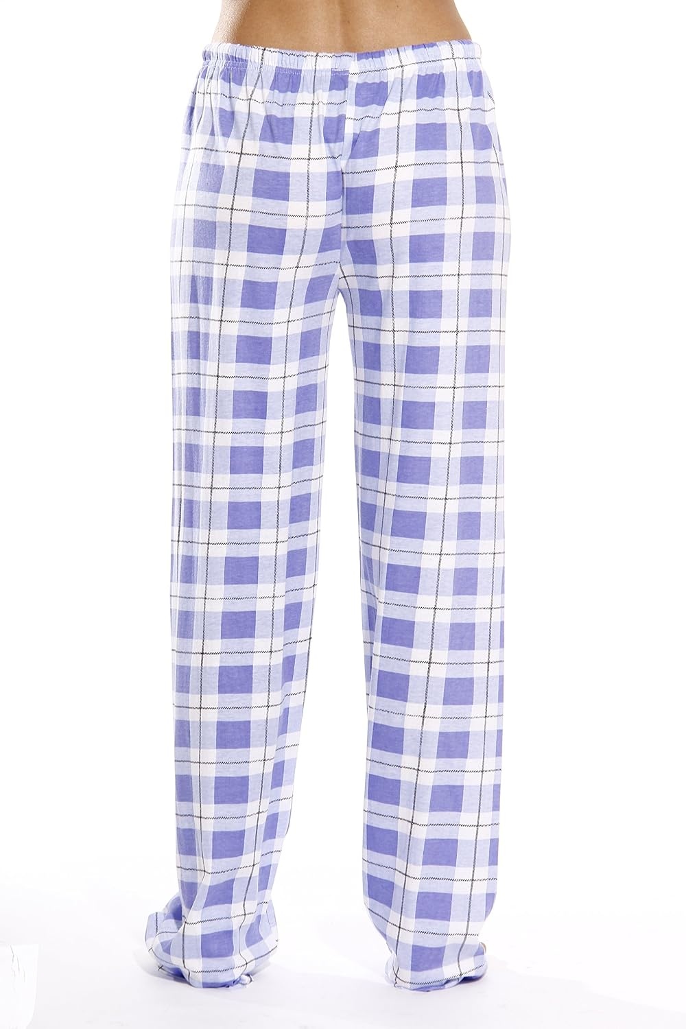 image:imageJust Love Womens 100 Cotton Plaid Pajama Pants Jersey Knit Sleep and Lounge PJ BottomsPeriwinkle Plaid