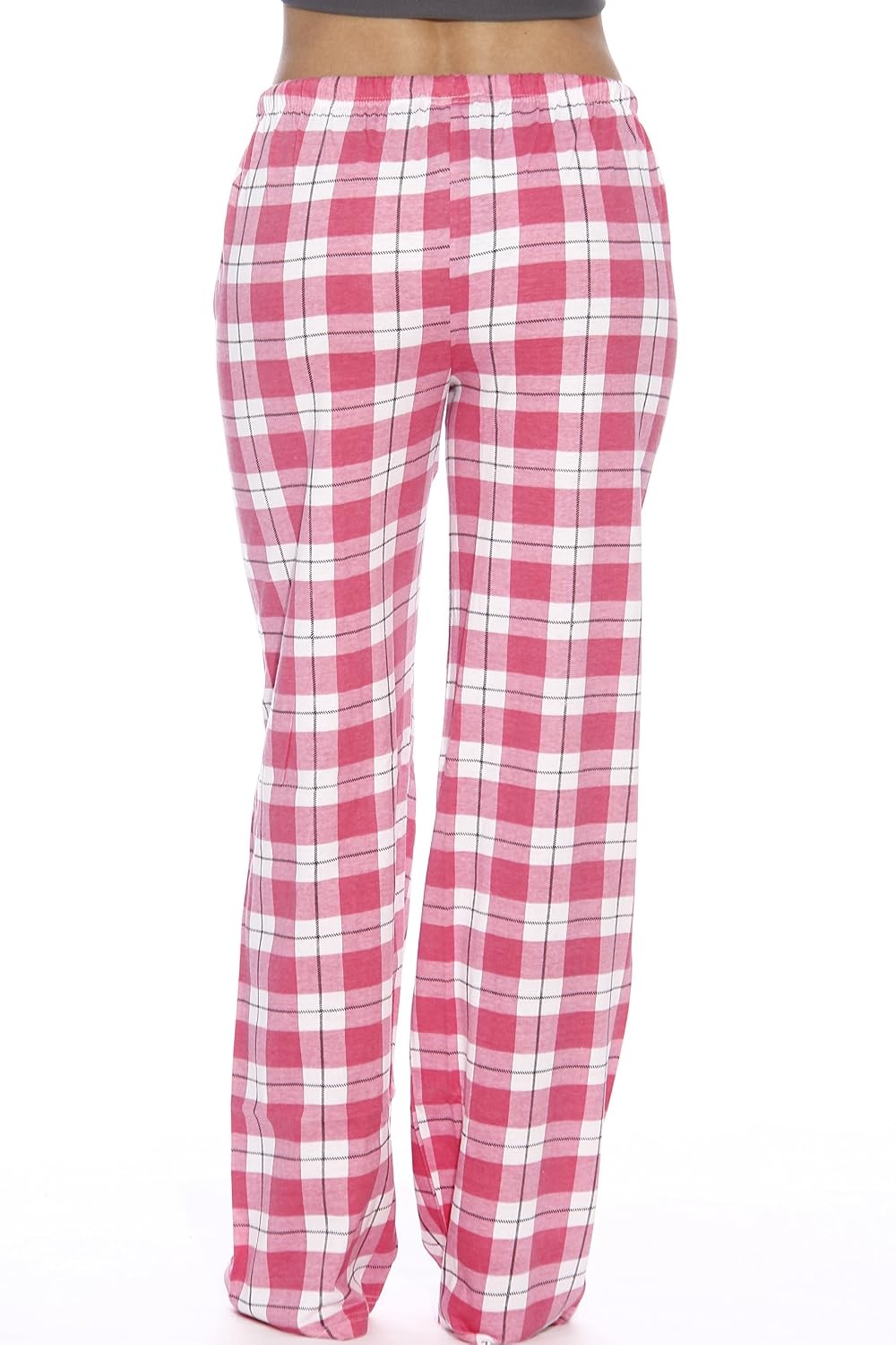 image:imageJust Love Womens 100 Cotton Plaid Pajama Pants Jersey Knit Sleep and Lounge PJ BottomsPink Plaid