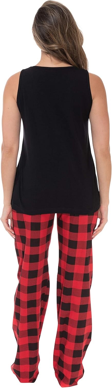image:imageJust Love Womens Pajama Pant SetsBlack Love Sleep Buffalo Plaid