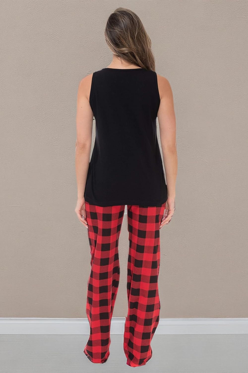 image:imageJust Love Womens Pajama Pant SetsBlack Love Sleep Buffalo Plaid