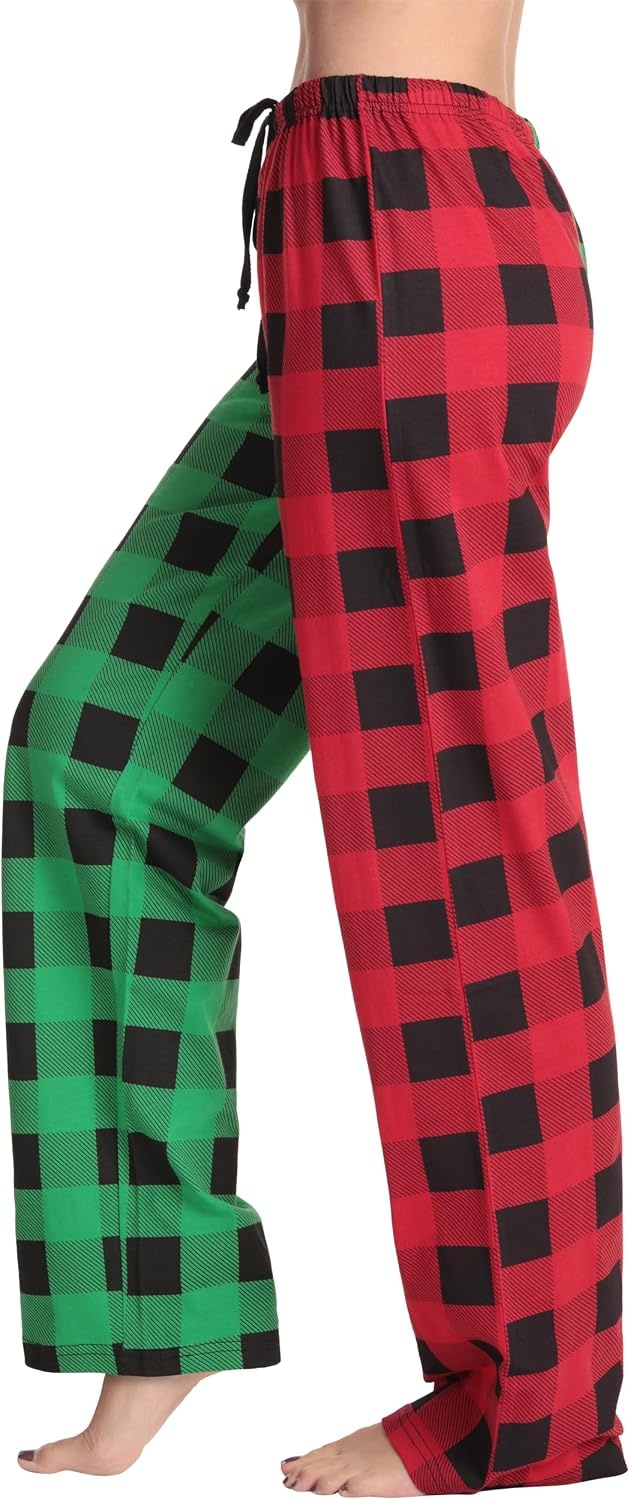 image:imageJust Love Womens Buffalo Plaid Pajama Pants 100 Cotton Jersey Knit Sleep and Lounge PJ BottomsBuffalo Plaid Mix Up