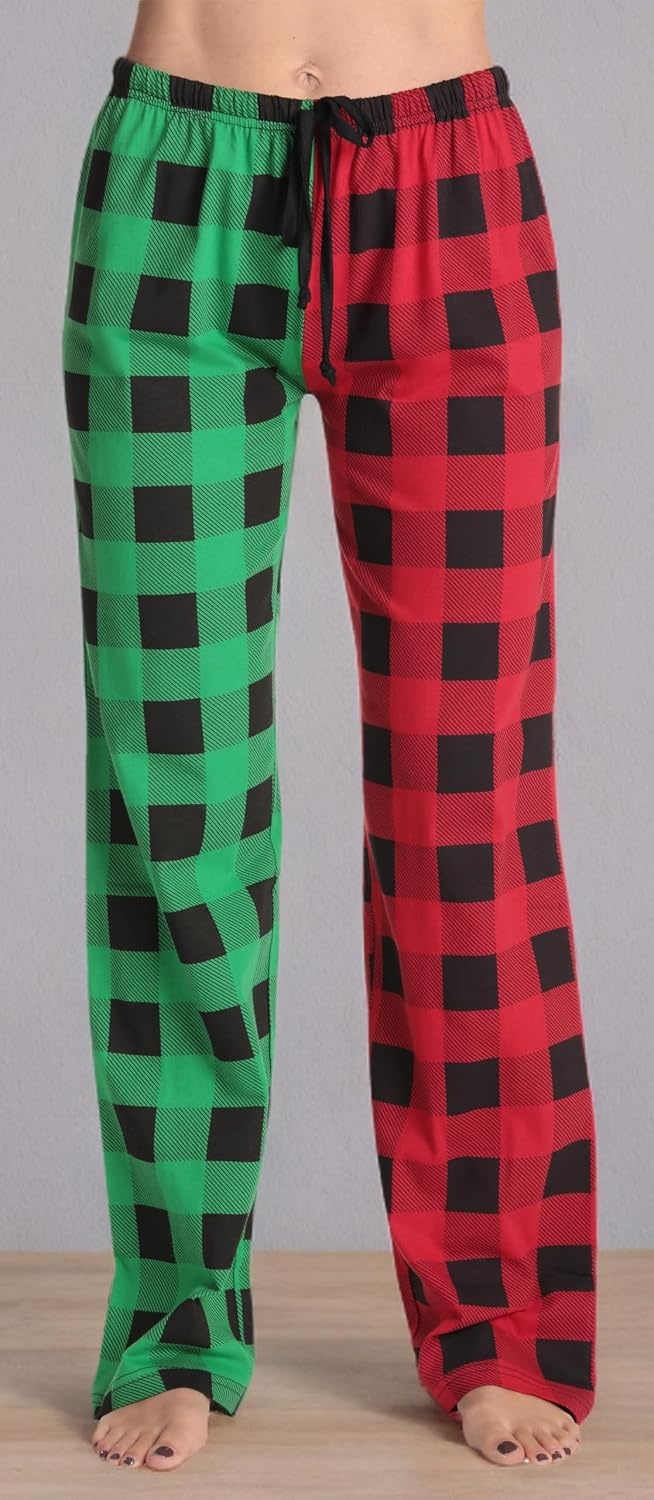 image:imageJust Love Womens Buffalo Plaid Pajama Pants 100 Cotton Jersey Knit Sleep and Lounge PJ BottomsBuffalo Plaid Mix Up