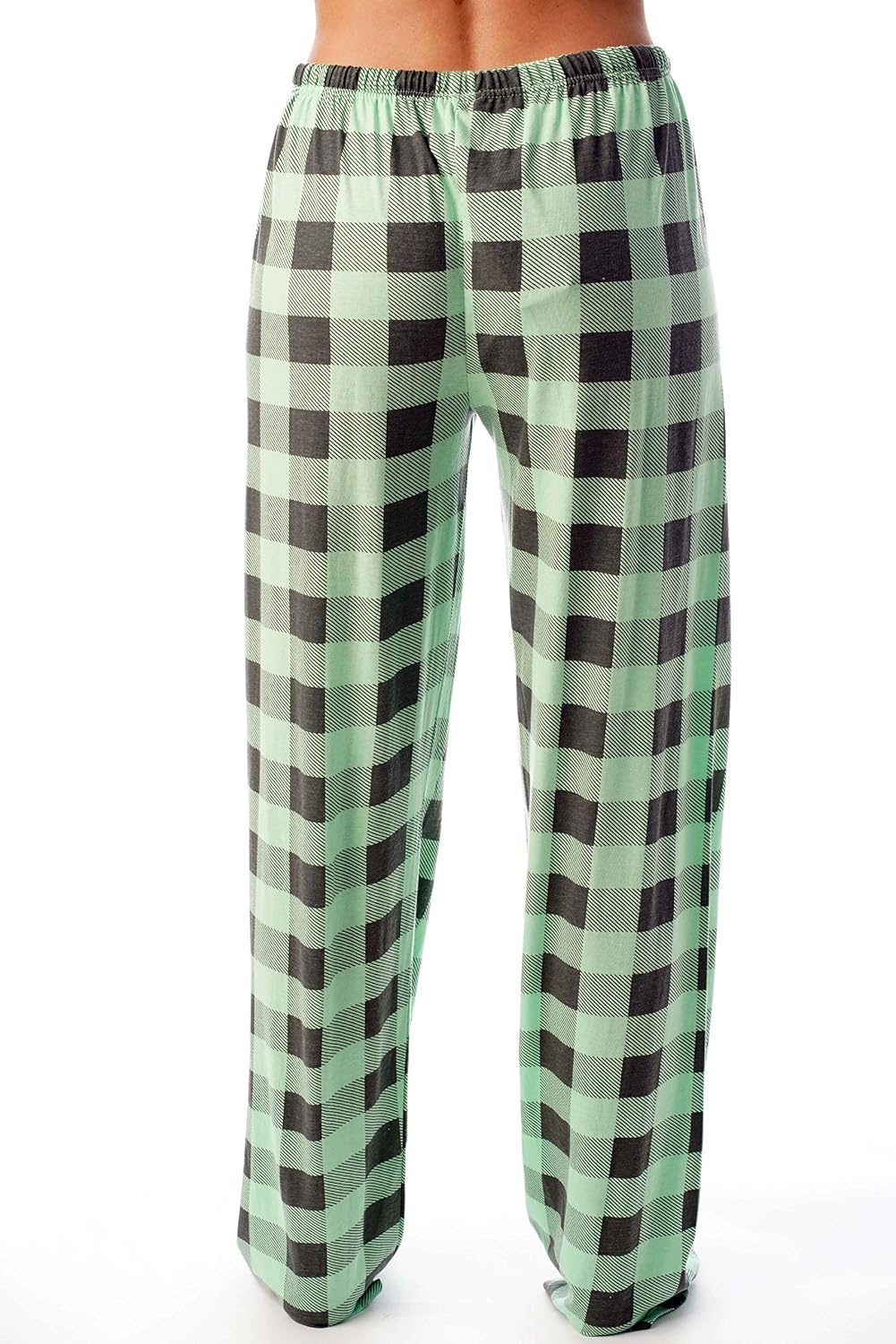 image:imageJust Love Womens Buffalo Plaid Pajama Pants 100 Cotton Jersey Knit Sleep and Lounge PJ BottomsMint Charcoal Buffalo Plaid