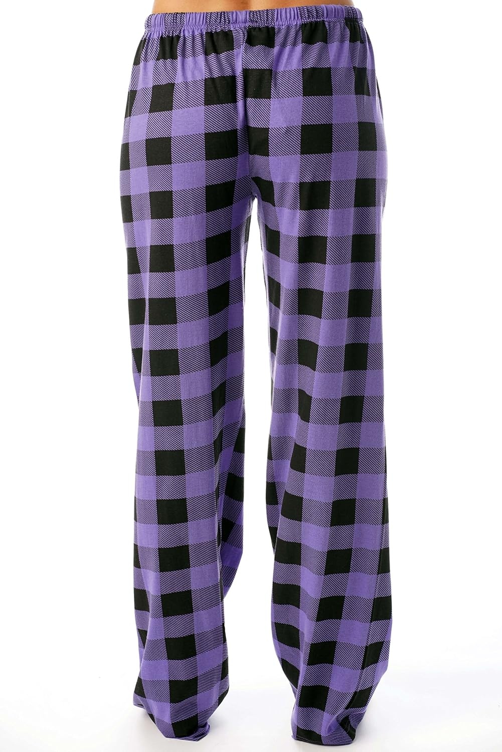 image:imageJust Love Womens Buffalo Plaid Pajama Pants 100 Cotton Jersey Knit Sleep and Lounge PJ BottomsPurple Black Buffalo Plaid