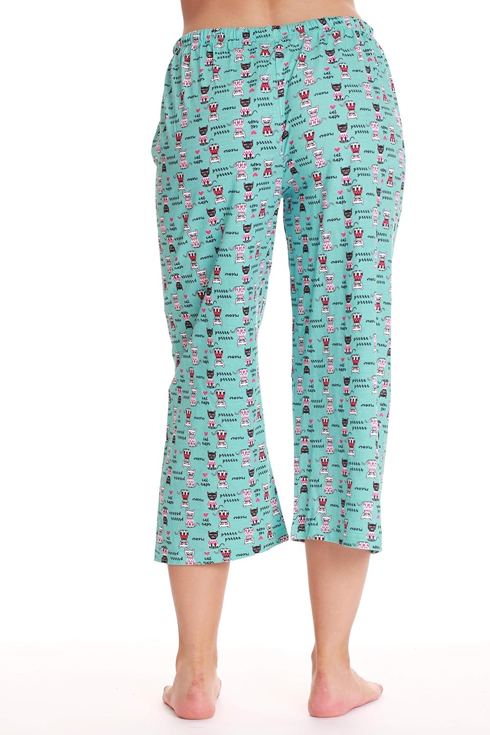 image:imageJust Love 100 Cotton Women Pajama Capri Pants SleepwearBlue Cat Naps