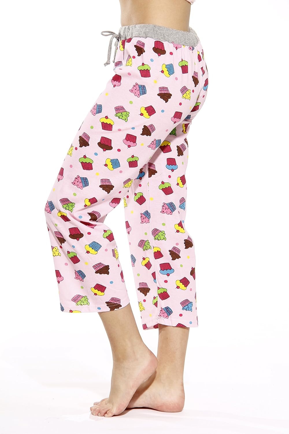 image:imageJust Love 100 Cotton Women Pajama Capri Pants SleepwearCupcake Dots Pink