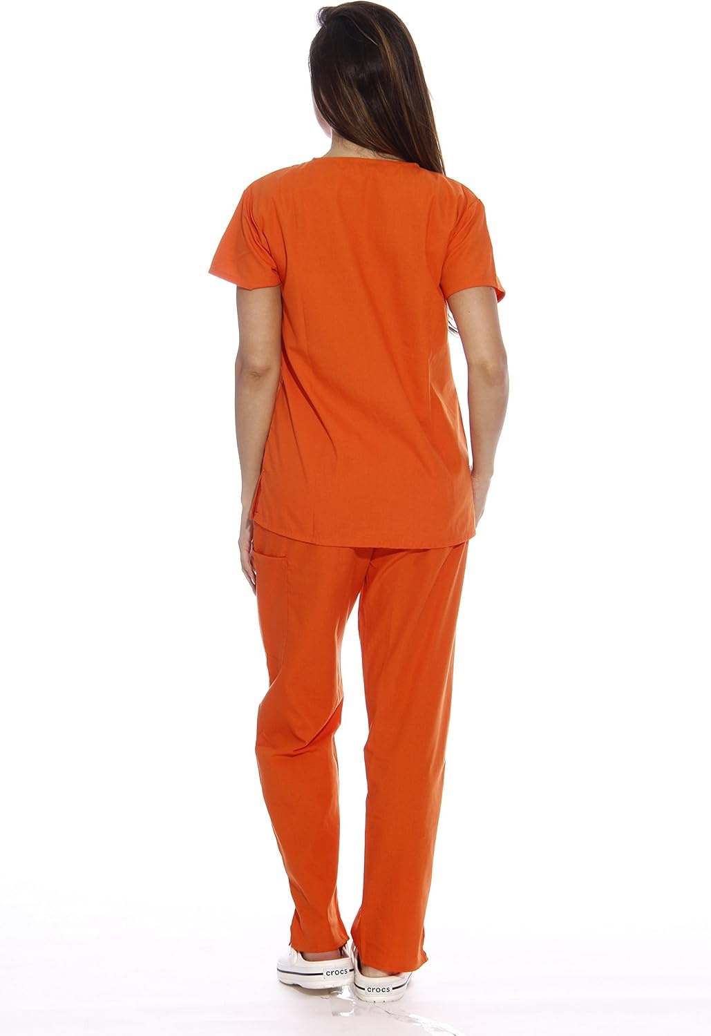 image:imageJust Love Womens Medical Scrubs Set 6Pocket VNeck Top amp Cargo Pants Cotton Blend Nursing UniformOrange