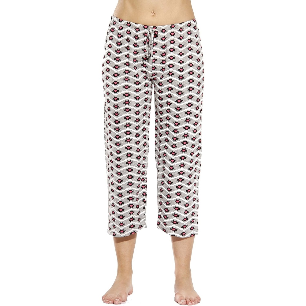 image:imageJust Love 100 Cotton Women Pajama Capri Pants SleepwearHearts Chevron