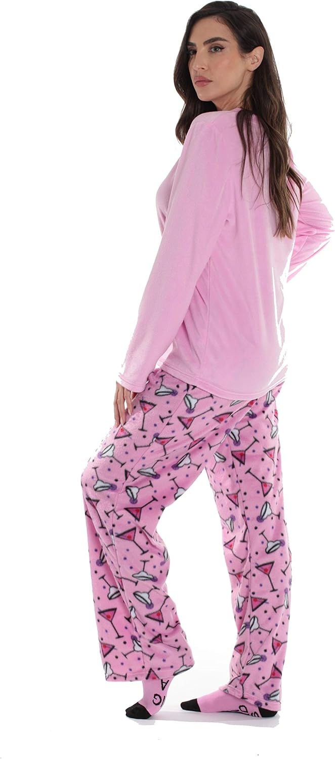 image:imageJust Love Pajama Pants Set Womens with SocksPink Cocktail
