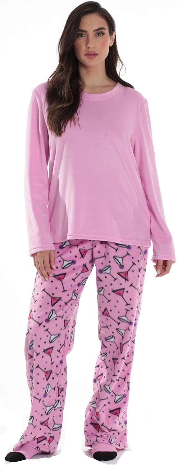 image:imageJust Love Pajama Pants Set Womens with SocksPink Cocktail