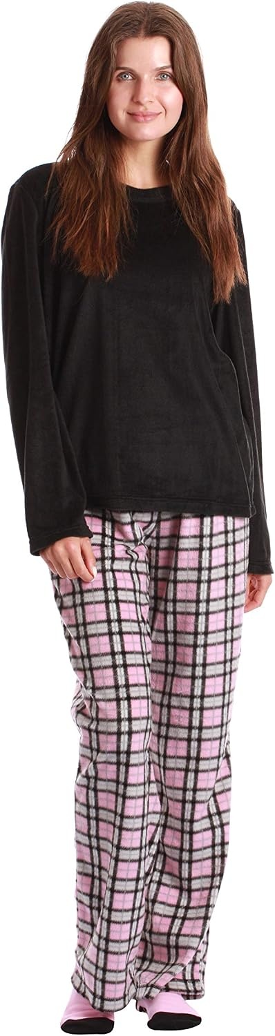 image:imageJust Love Pajama Pants Set Womens with SocksPlayful Plaid