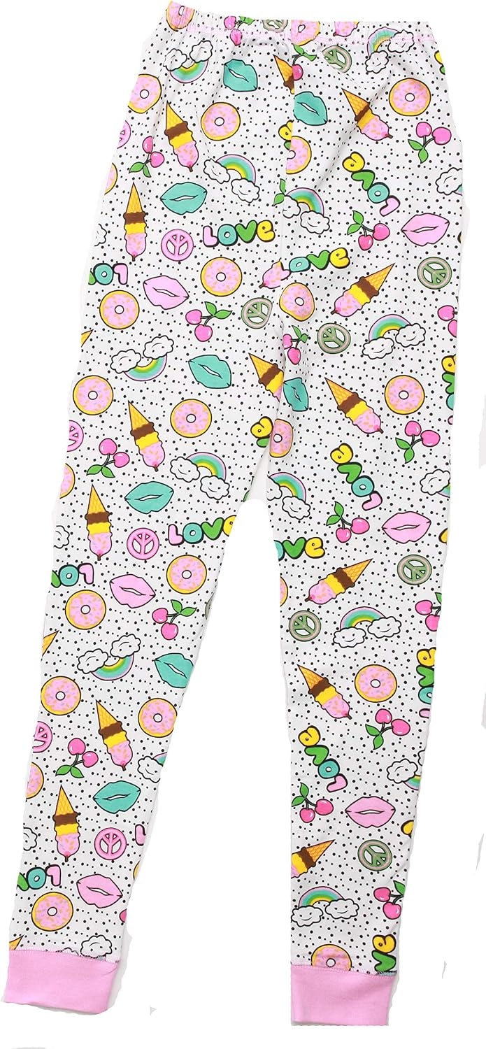 image:imageJust Love Pajamas for GirlsWhite Peace Print