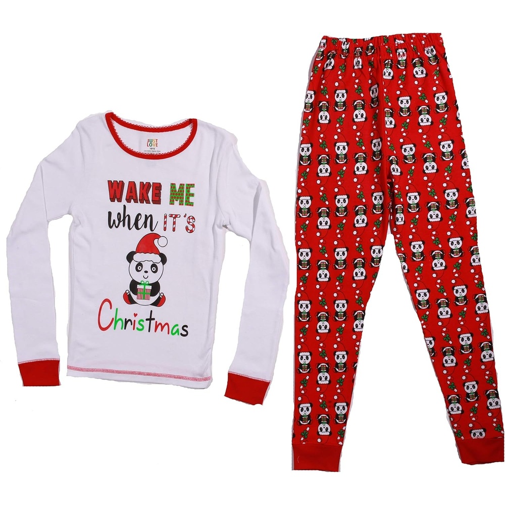 image:imageJust Love Pajamas for GirlsWhite Santa Panda
